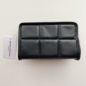 Amanda Uprichard Quilted Faux Leather Gold Belt Bag Adjustable Strap